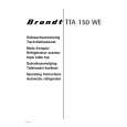 BRANDT TTA150WE Manual de Usuario